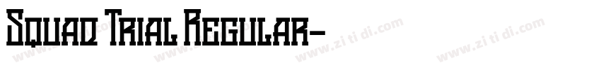 Squad Trial Regular字体转换